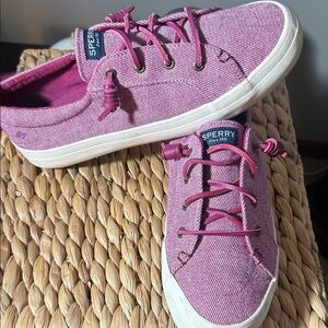 Sperry Women's Pink Canvas Sneakers